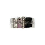 Anello a Fascia Donna Brillanti Bond in Argento - AA010648