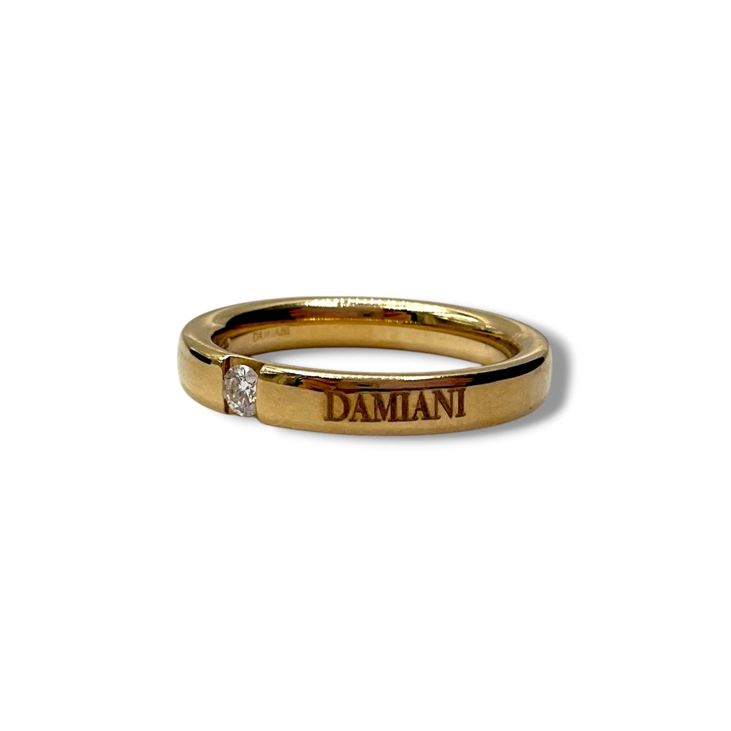 Fede Nuziale Damiani in Oro Giallo con Brillante 3,3 mm - 71481514