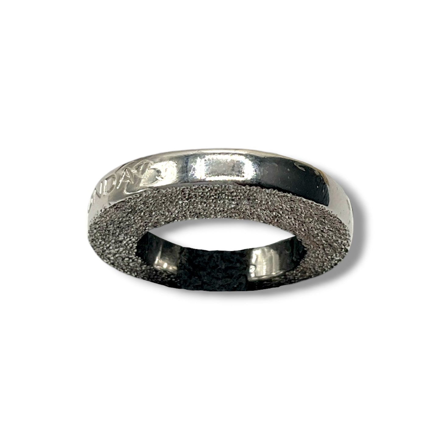 Anello Donna Argento Lucido e Sabbiato - AA10411