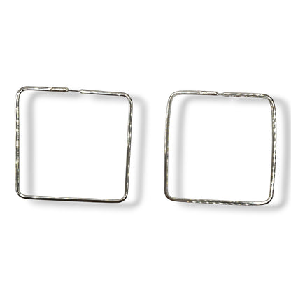 Orecchini Quadrati Donna Argento - OA010207