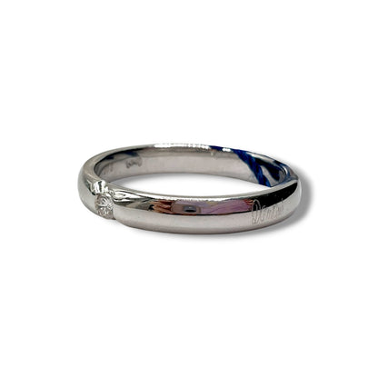 Fede nuziale Damiani in Oro Bianco con Brillante 3,3 mm - 18306216