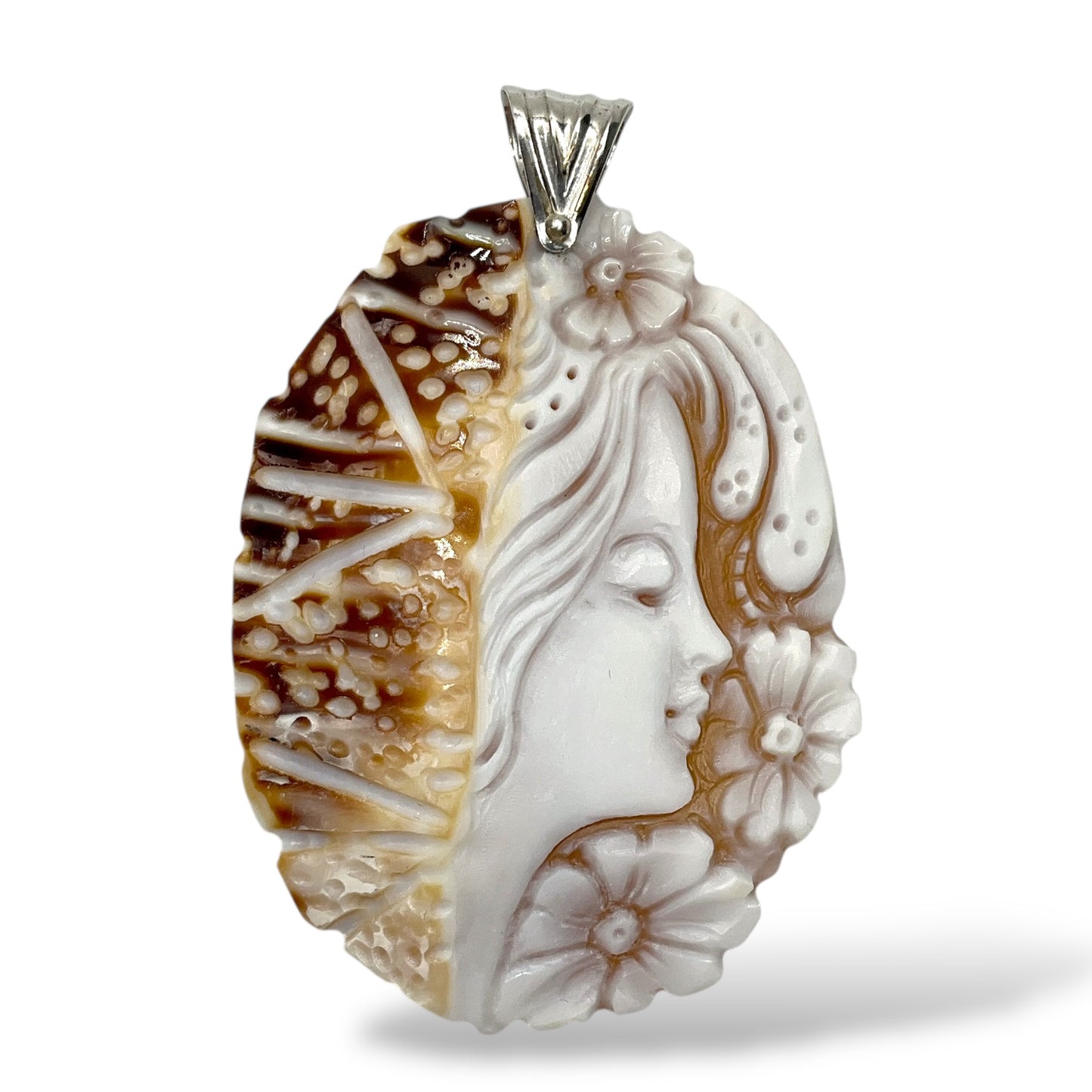 Ciondolo Cammeo con Anellino in Argento - Cammeo4