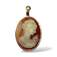Ciondolo Cammeo con Montatura in Argento Rosato - Cammeo12