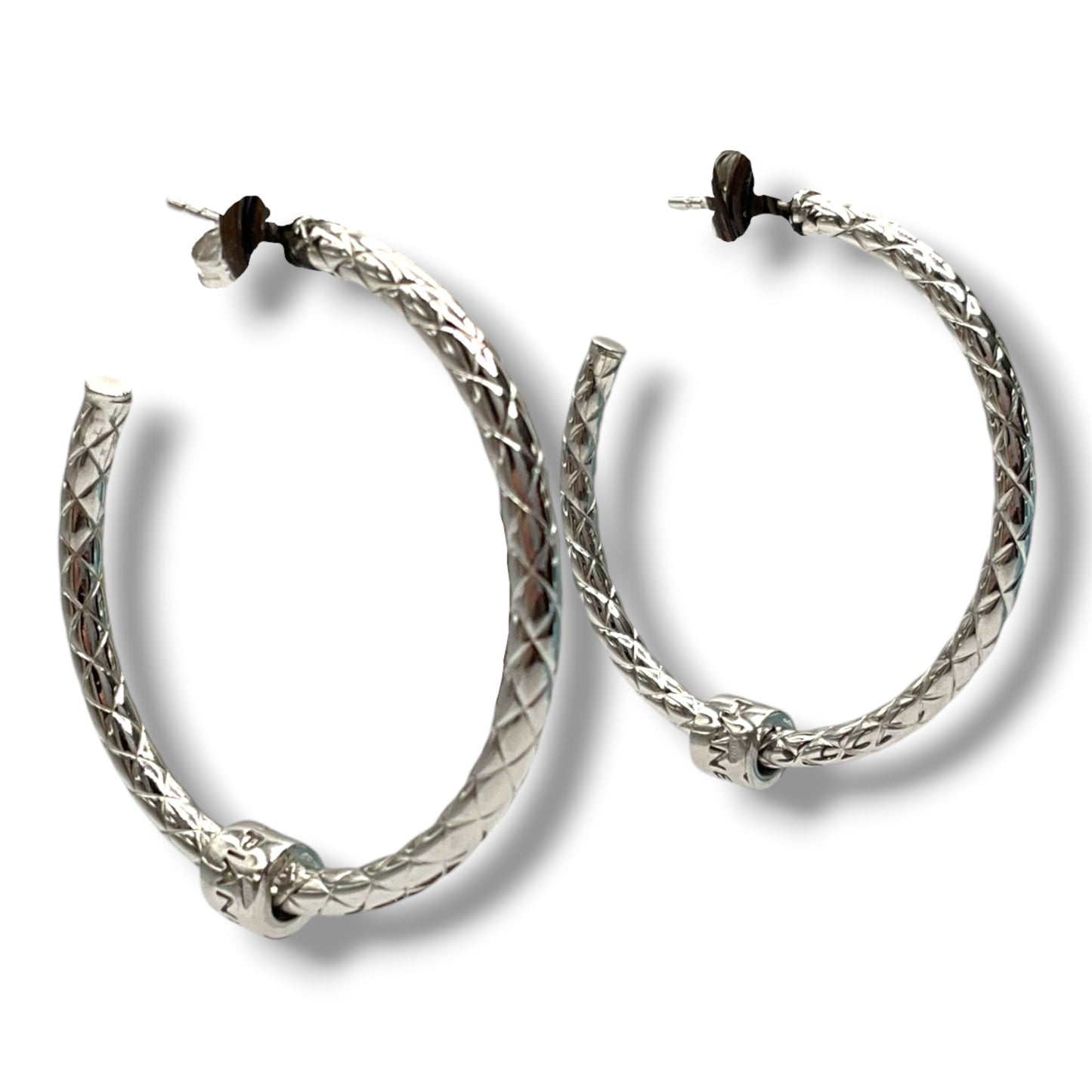 Orecchini a Cerchio Donna Argento Bond - OA010508