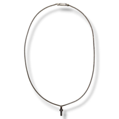 Collana Groumette Croce con Brillanti Uomo Pianegonda Glitter - CA031204