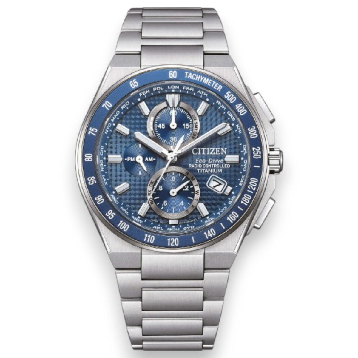 Orologio Uomo Citizen Radiocontrollato Super Titanio Crono - AT8397-56Z