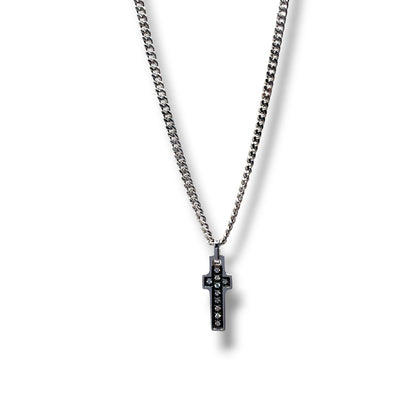 Collana Groumette Croce con Brillanti Uomo Pianegonda Glitter - CA031204