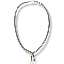 Collana Doppia Groumette Croce Doppia in Oro Uomo Pianegonda Gold in Progress - CA061101