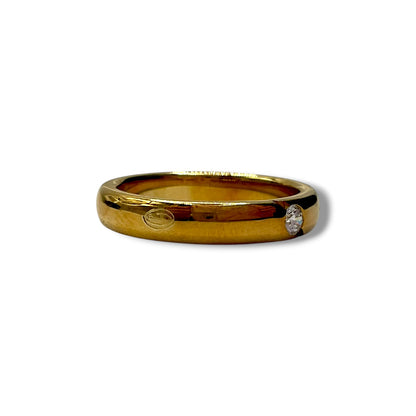 Fede Nuziale Damiani in Oro Giallo con Brillante 4 mm - 71057498