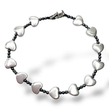 Bracciale Spadarella con Cuori e Ematite - SPBR599 -