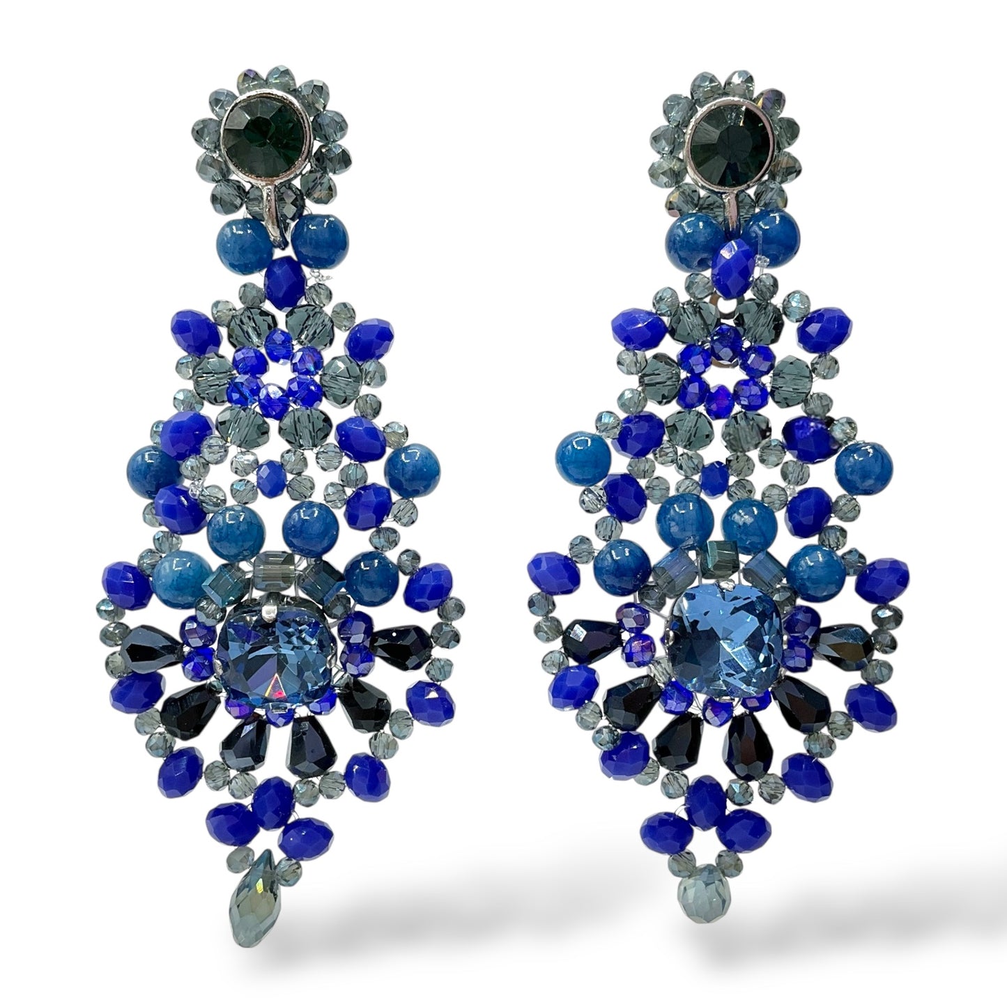 Orecchini Pendenti Donna Cristalli e Perline Ottaviani Bijoux - 49458