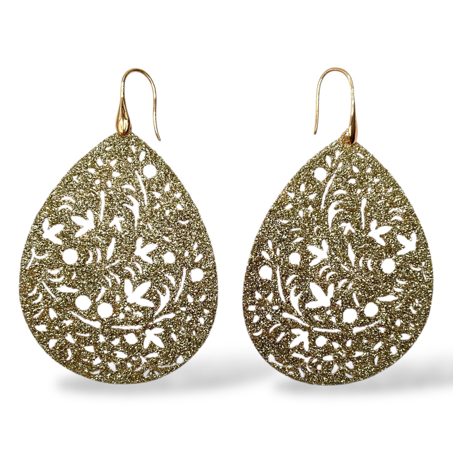 Orecchini Pendenti a Goccia con Glitter o Smalto - OR.AG05