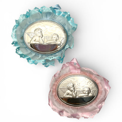 Medaglione Sopraculla Angeli di Raffaello Ovale con Pizzo Valenti - 1738RA