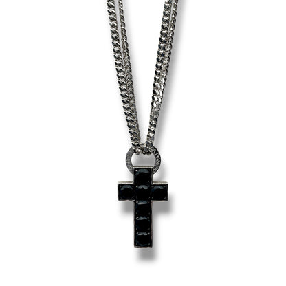 Collana Groumette con Croce in Onice Uomo Pianegonda Glam - CA031099
