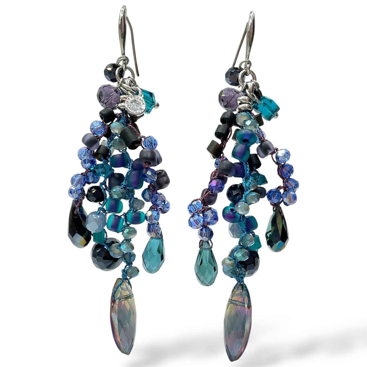 Orecchini Pendenti Donna Perline Blu Ottaviani Bijoux - 490223