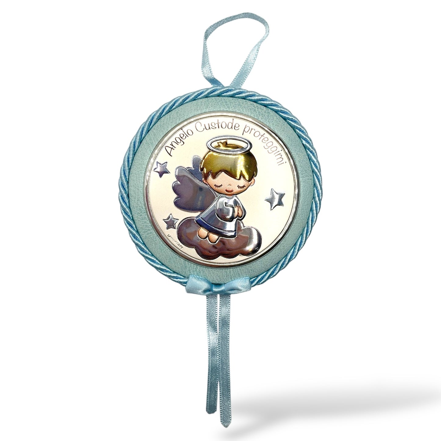 Medaglione Sopraculla "Angelo Custode Proteggimi" Azzurro Valenti - 271642