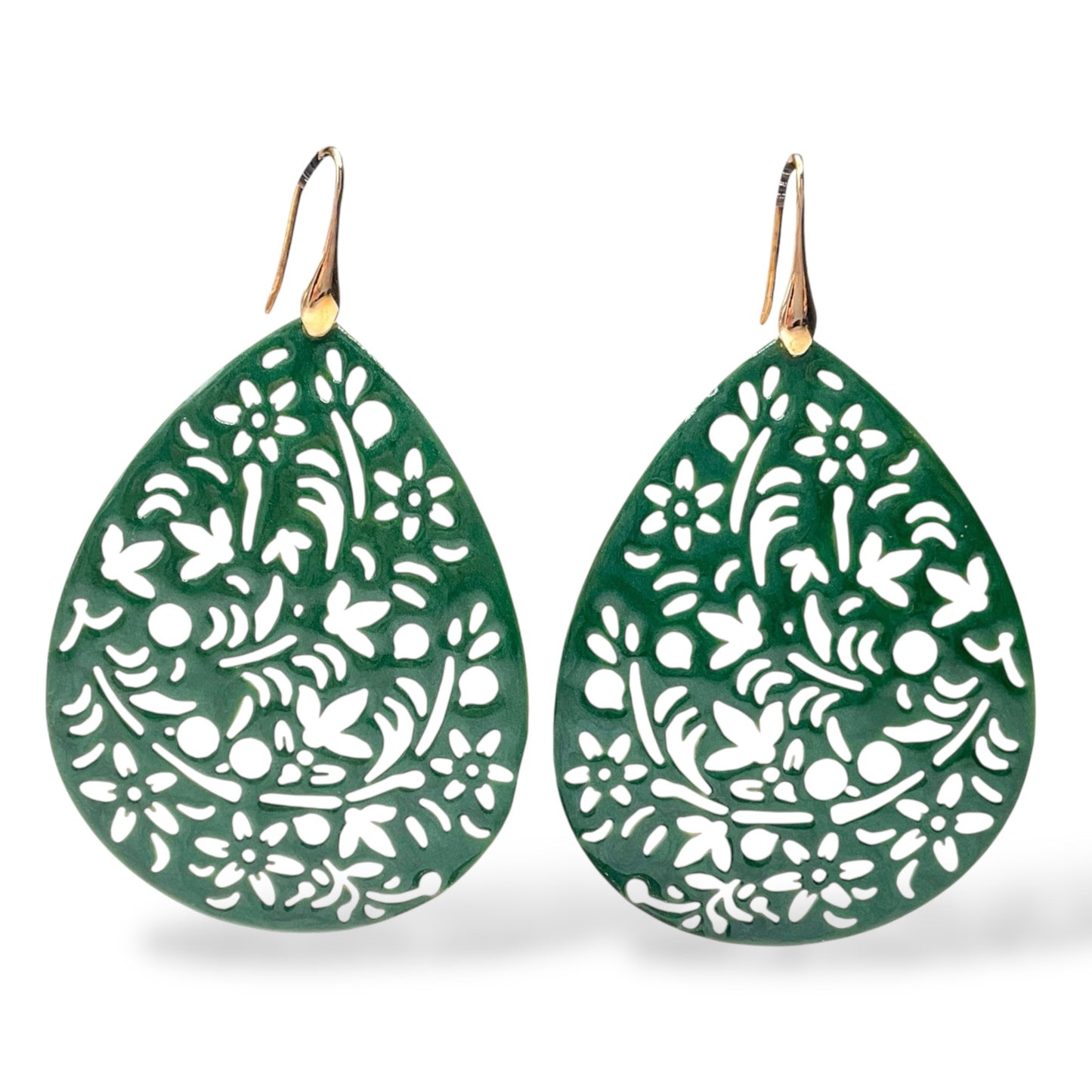 Orecchini Pendenti a Goccia con Glitter o Smalto - OR.AG05