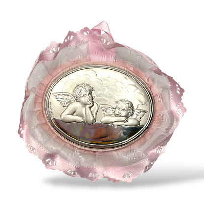 Medaglione Sopraculla Angeli di Raffaello Ovale con Pizzo Valenti - 1738RA