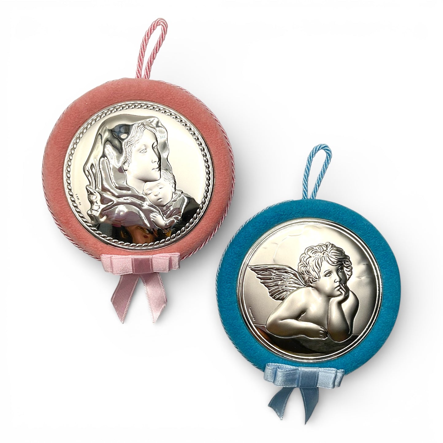 Medaglione Sopraculla Madonna con Bambino o Angelo di Raffaello Tondo Valenti - 1716C