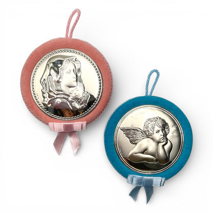 Medaglione Sopraculla Madonna con Bambino o Angelo di Raffaello Tondo Valenti - 1716C