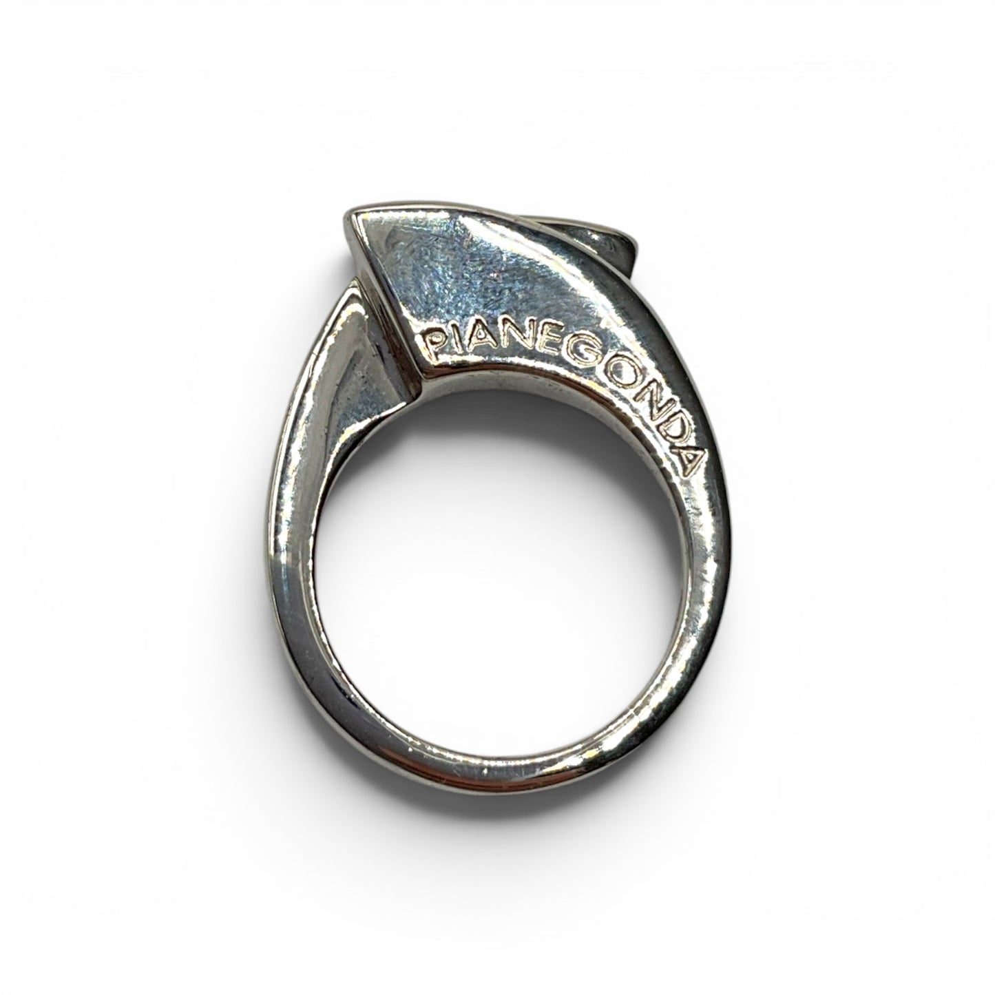 Anello Donna Argento Lucido Incrociato - AA10407