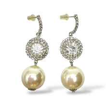 Orecchini Pendenti Donna con Cristalli e Perla Ottaviani Bijoux - 490257