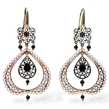 Orecchini Pendenti Stile Orientale con Pietre - OR.AG13