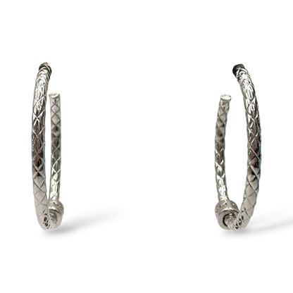 Orecchini a Cerchio Donna Argento Bond - OA010508
