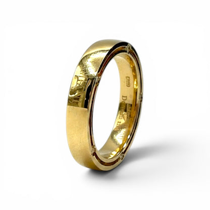 Fede nuziale Damiani D-Side in Oro Giallo e 10 Diamanti 3,3 mm - 71176750