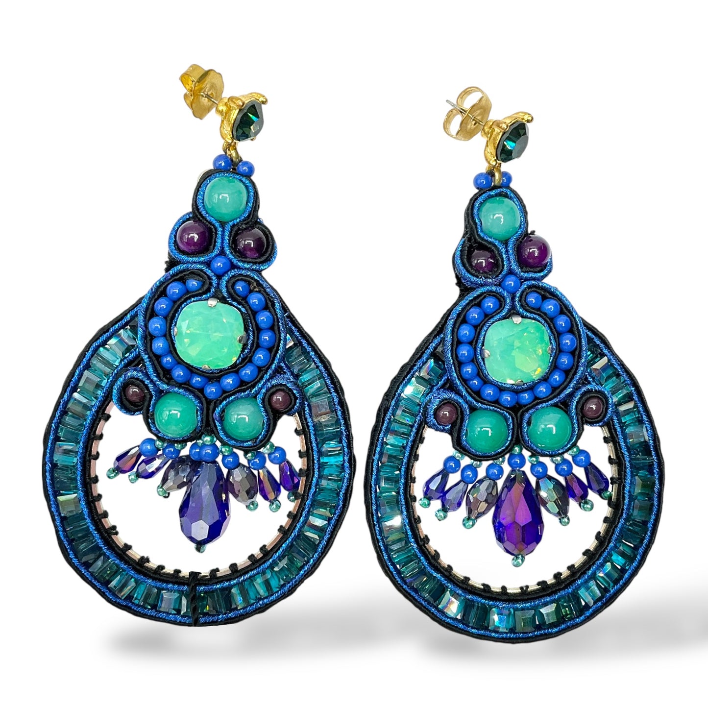 Orecchini Pendenti Donna Cristalli e Perline Ottaviani Bijoux - 49439