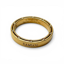 Fede Nuziale Damiani D-Side in Oro Giallo e 20 Diamanti 3,3 mm - 71480584