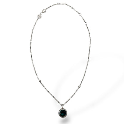 Collana Donna Ti Sento Milano Pietra Blu Tonda - 3817TP