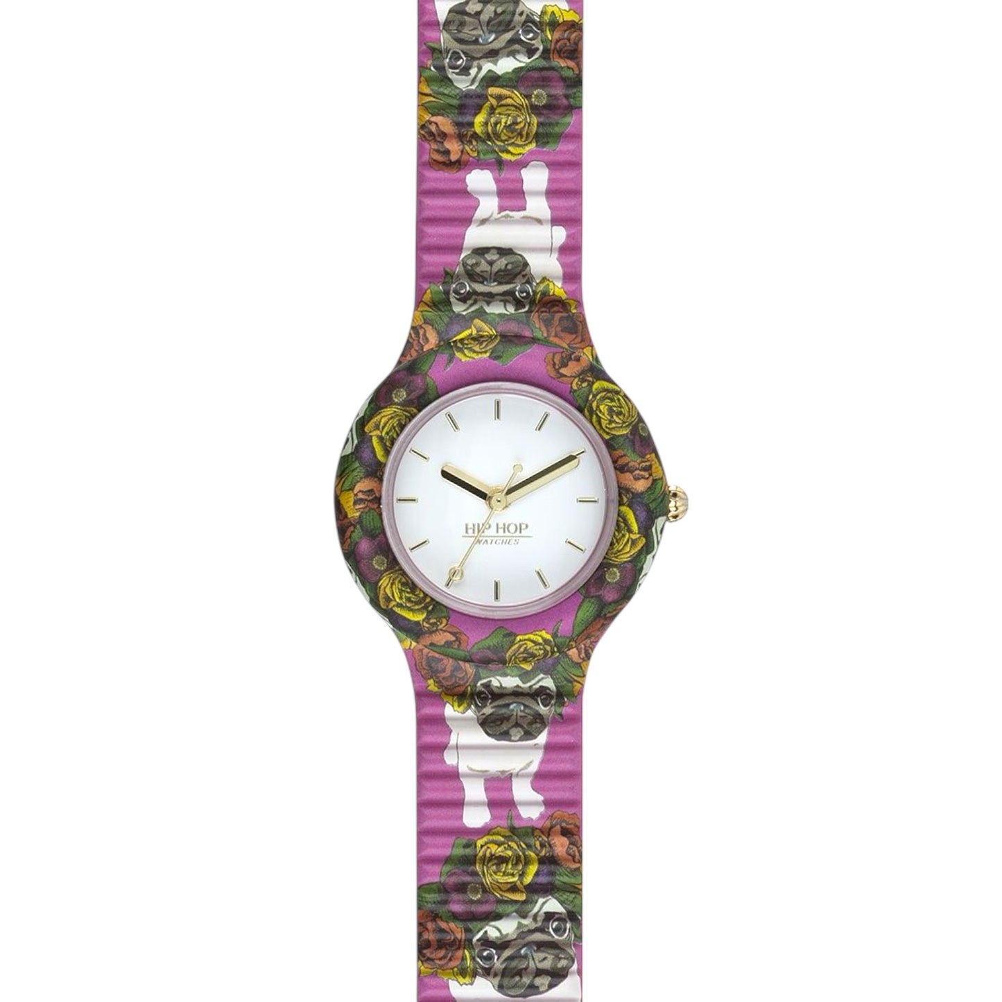 Orologio Donna Hip Hop Flower Dog - HWU0879