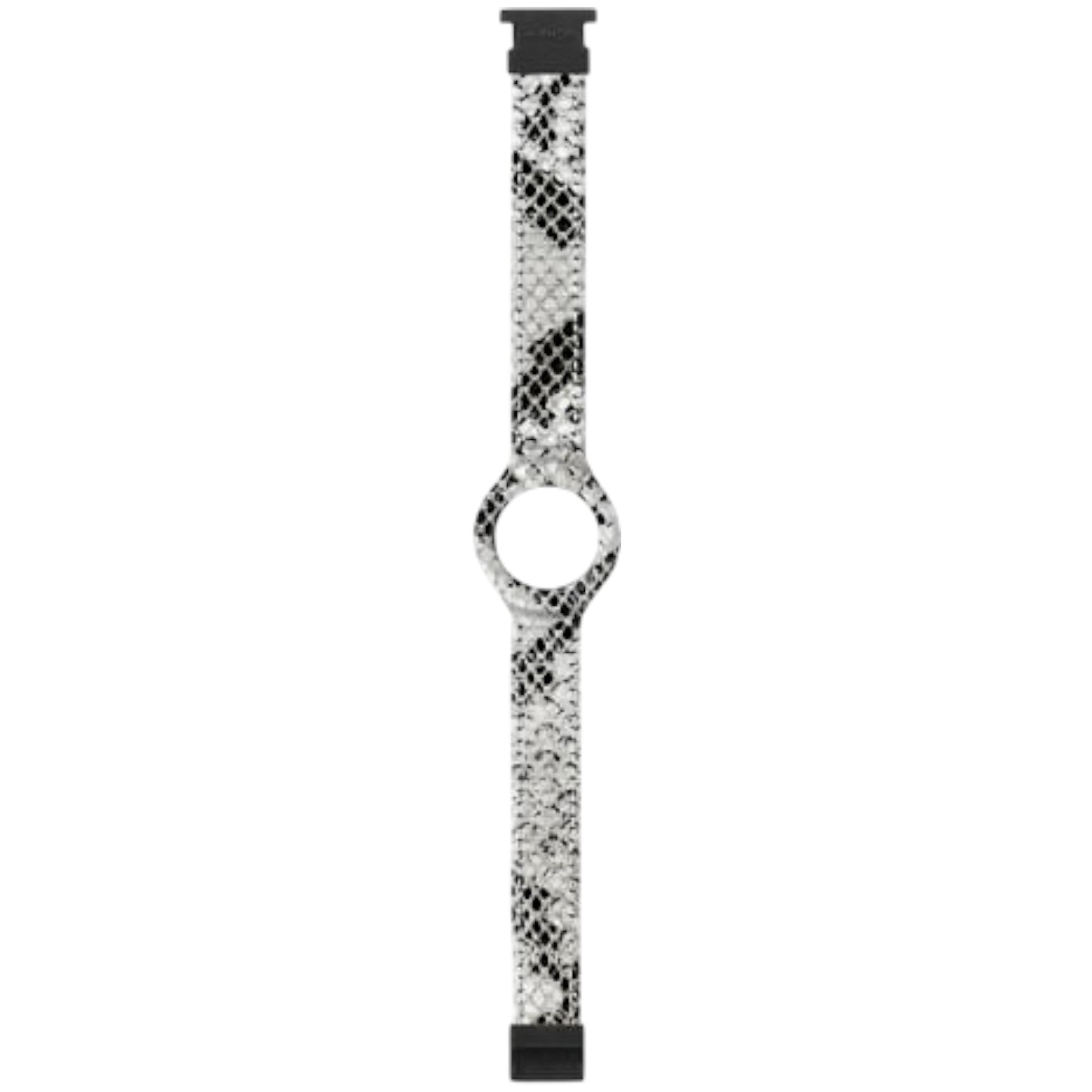 Cinturino Hip Hop in silicone e tessuto Pitonato - HBU0412