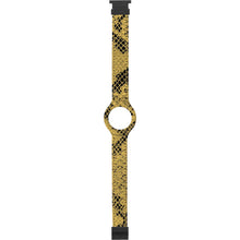 Cinturino Hip Hop in silicone e tessuto Pitonato - HBU0412