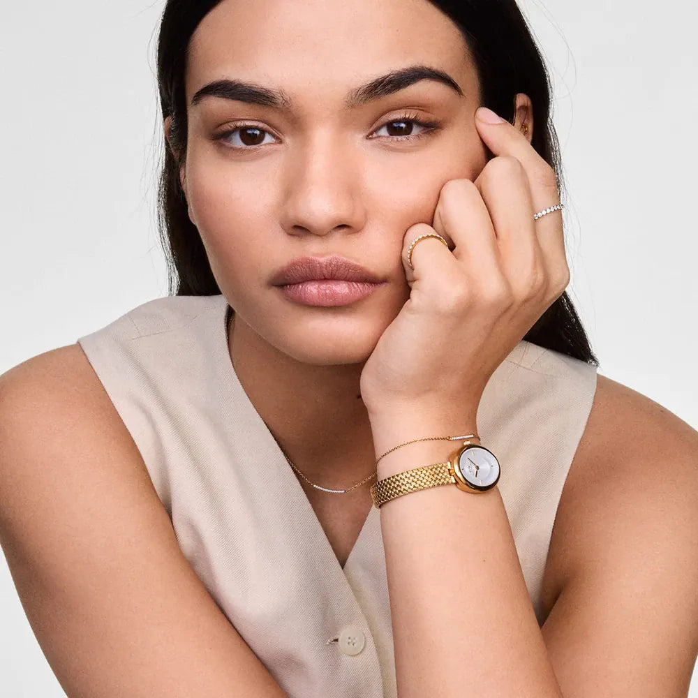 Orologio Donna Daniel Wellington Juliette Braided Mesh White Sunray - DW00100882