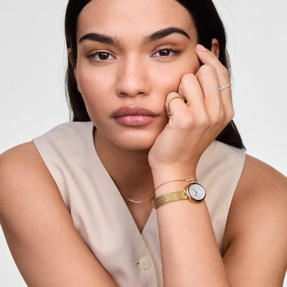 Orologio Donna Daniel Wellington Juliette Braided Mesh White Sunray - DW00100882