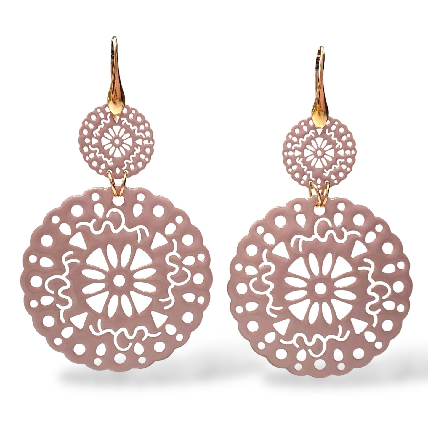 Orecchini Pendenti con Glitter o Smalto - OR.AG09