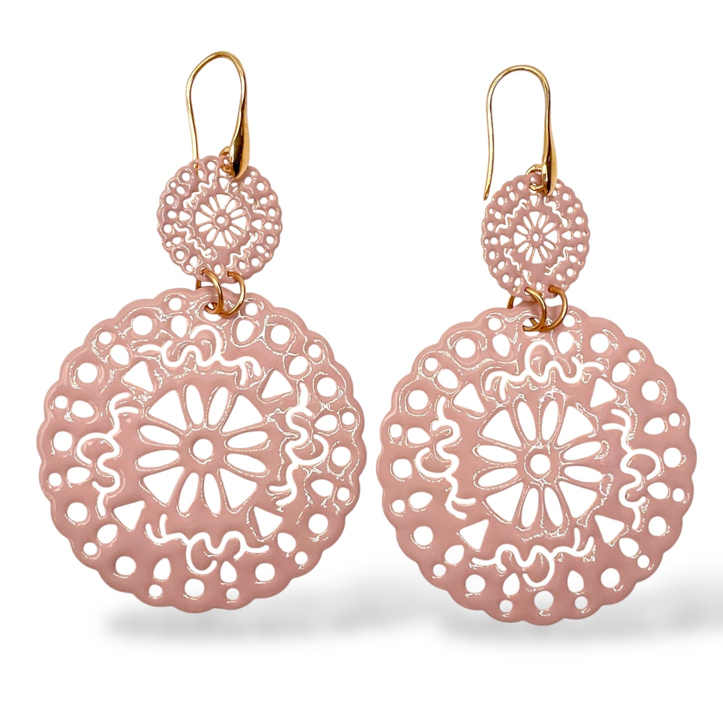 Orecchini Pendenti con Glitter o Smalto - OR.AG09