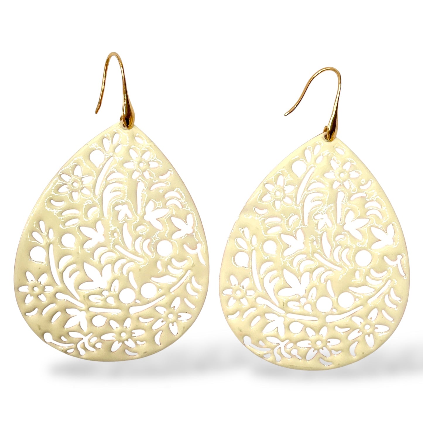 Orecchini Pendenti a Goccia con Glitter o Smalto - OR.AG05