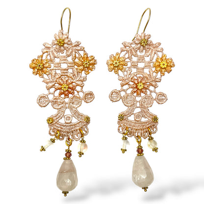 Orecchini Pendenti Macramè - OR.AG24