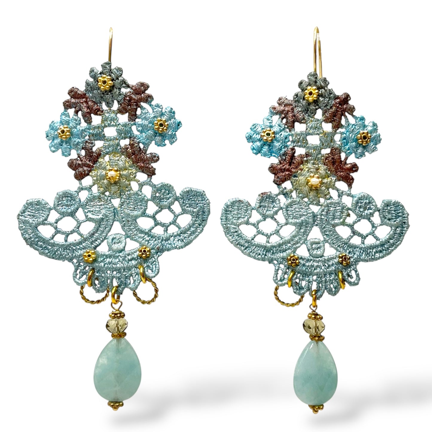 Orecchini Pendenti Macramè - OR.AG24