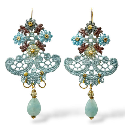 Orecchini Pendenti Macramè - OR.AG24