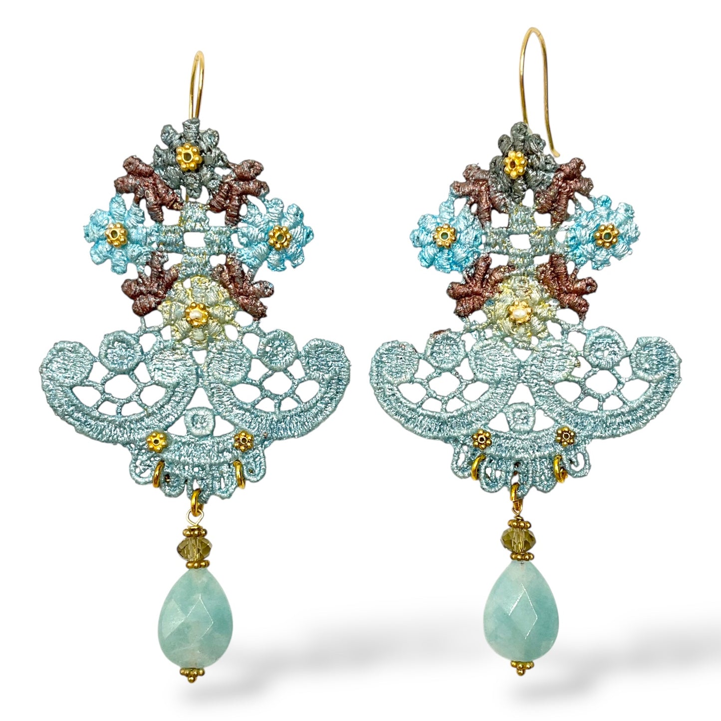 Orecchini Pendenti Macramè - OR.AG24