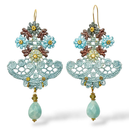 Orecchini Pendenti Macramè - OR.AG24
