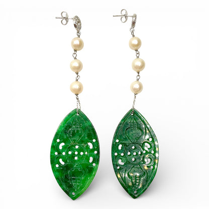 Orecchini Pendenti con Giada - OR.AG40