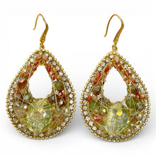 Orecchini Pendenti a Goccia con Cristalli - OR.AG45