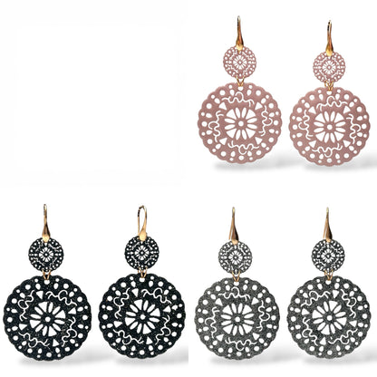 Orecchini Pendenti con Glitter o Smalto - OR.AG09