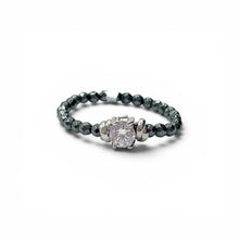 Anello Spadarella Ematite e Zircone - SPAN59