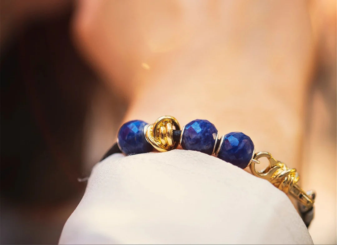 Sodalite rotonda sfaccettata Trollbeads- TSTBE-00052